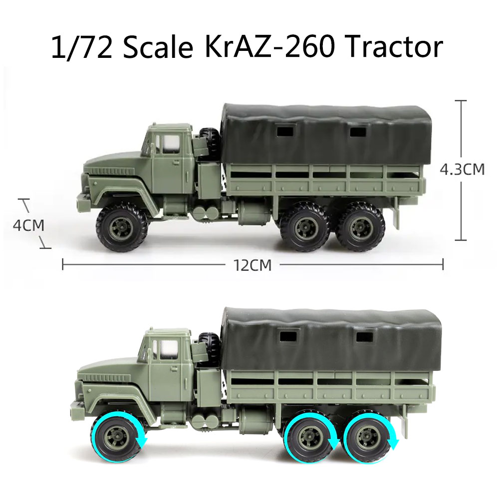 Model Kit Ukraine - 4D 1/72 Ukraine KRAZ260 Schwerlast-LKW Plastik-Bausatz