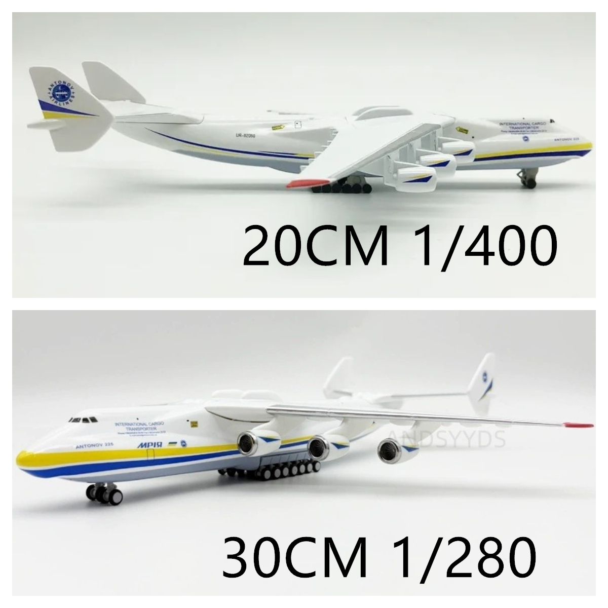 Model Kit Ukraine - Ukraine Antonov AN225 Mriya 20 cm/30