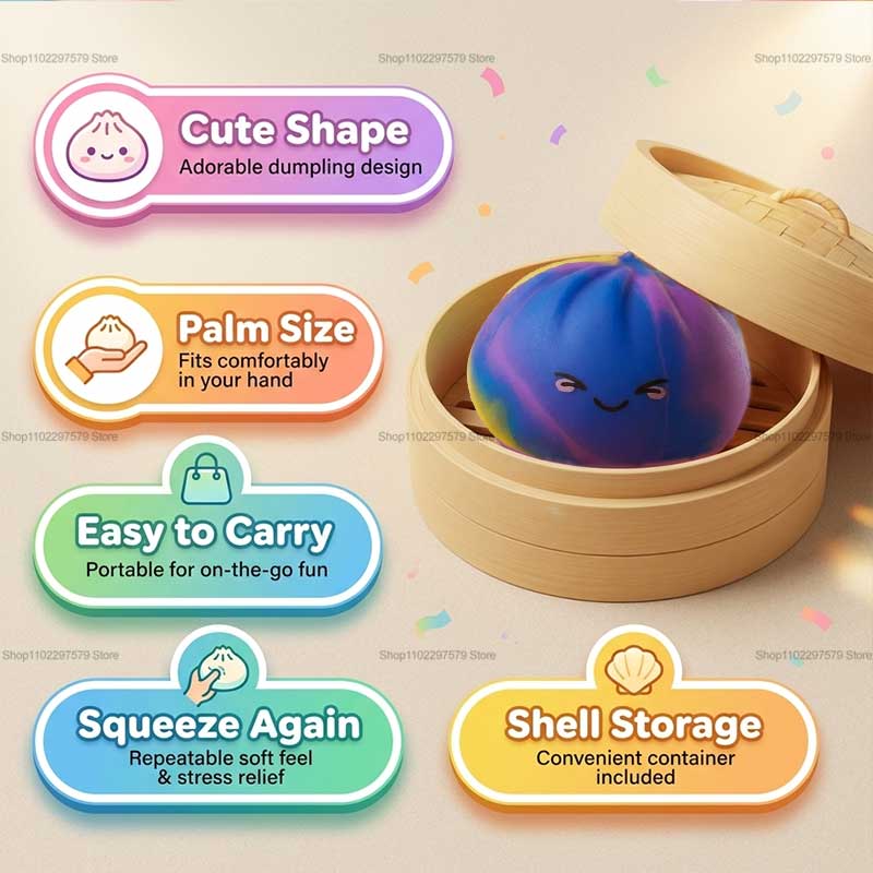 Model Kit New - Neues Regenbogen-Spielzeug mit Dampfbox, Quetsch-Teig-Stressball, realistisches
