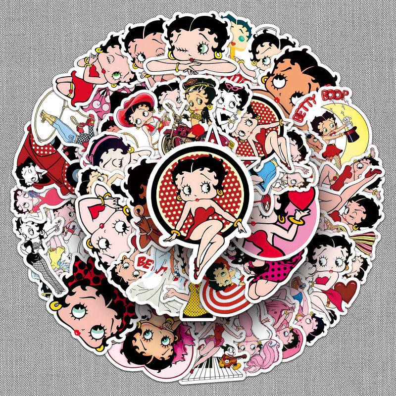 Betty Boop 50 Aufkleber mit ho – Model Kit Girl Bewertung und Preis