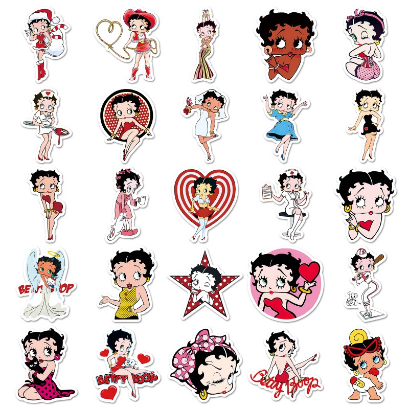 Betty Boop 50 Aufkleber mit ho – Model Kit Girl Bewertung und Preis